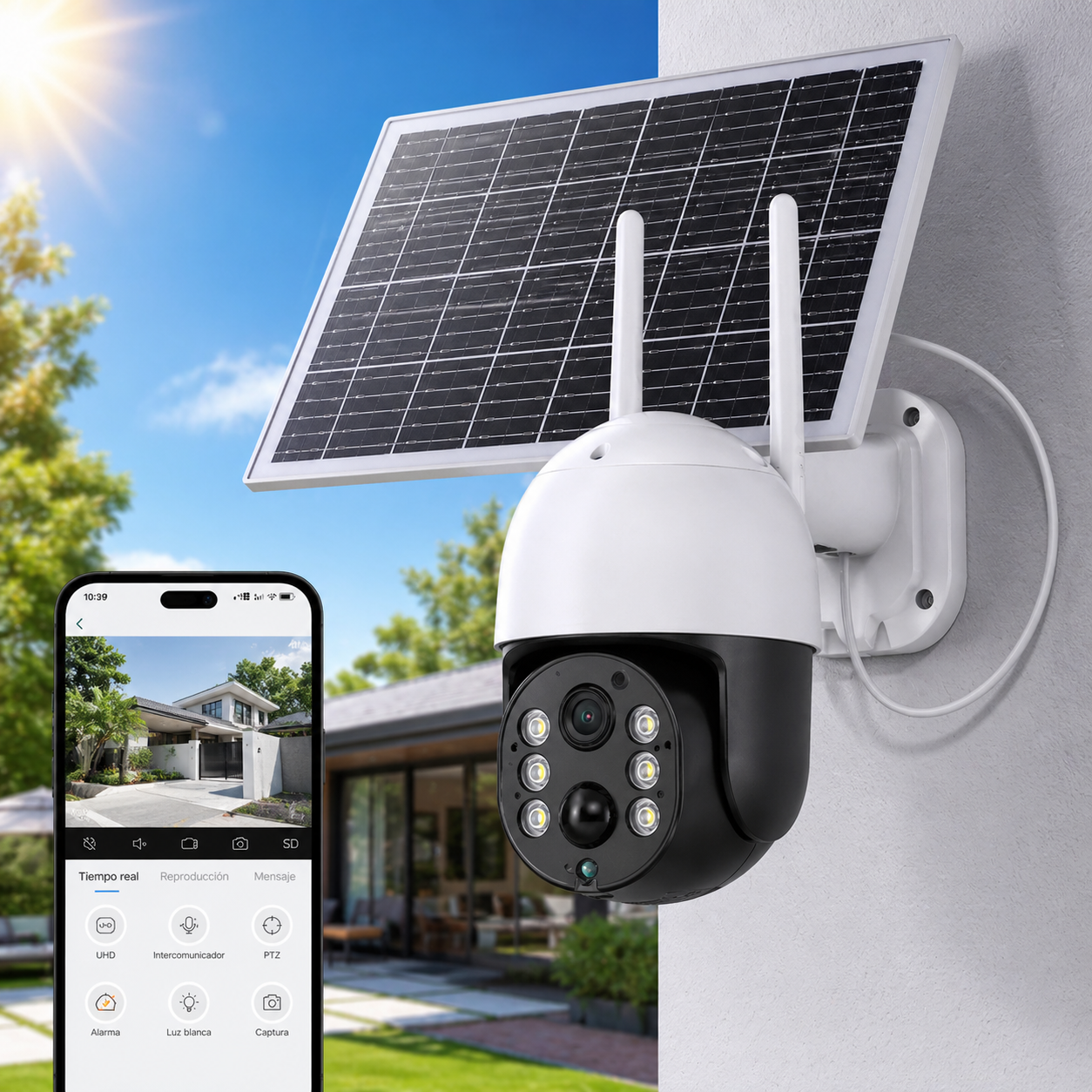 CAMARA 4G CHIP CON PANEL SOLAR